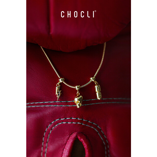 Chocli 18 Ayar Altın Kaplama Charm Harf - E