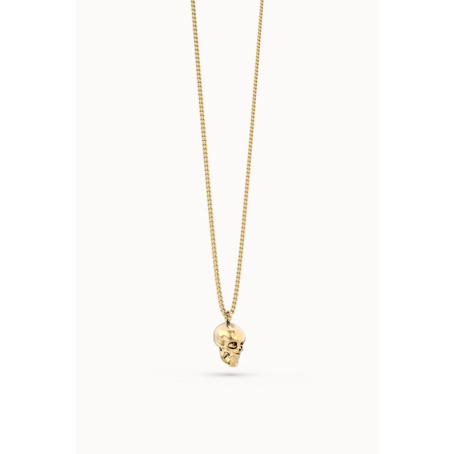 Chocli 18 Ayar Altın Kaplama Skull Kolye