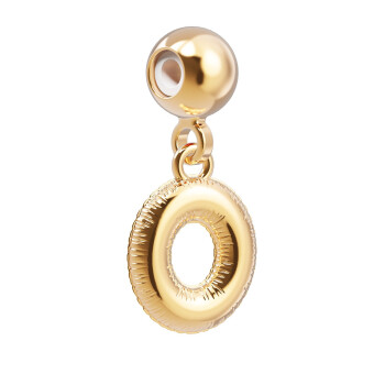 Chocli 18 Ayar Altın Kaplama Charm Harf - O
