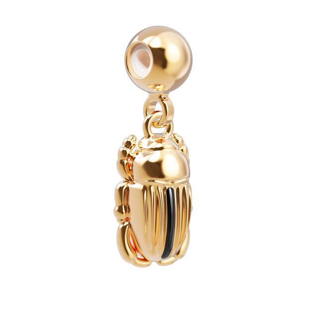 Chocli 18 Ayar Altın Kaplama Charm - Scarabee