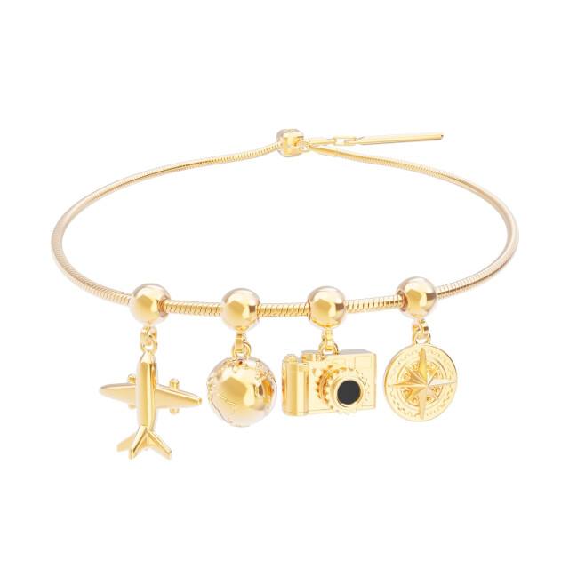 Chocli 18 Ayar Altın Kaplama Charm - U&ccedil;ak