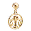 Chocli 18 Ayar Altın Kaplama Charm - Terazi Burcu