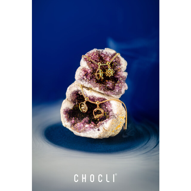 Chocli 18 Ayar Altın Kaplama Charm - İkizler Burcu