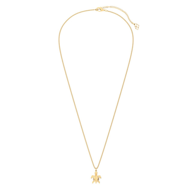 Chocli 18 Ayar Altın Kaplama Kaplumbağa Kolye