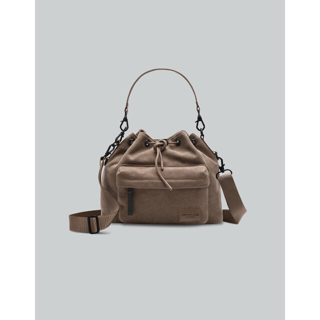 Gaston Luga Splash Bucket Crossbody &Ccedil;anta - Kahverengi