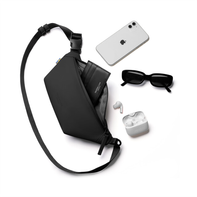 Gaston Luga D&auml;sh Bumbag Bel &Ccedil;antası - Black