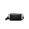 Gaston Luga Lightweight DuoSeal Crossbody Omuz &Ccedil;antası- Black