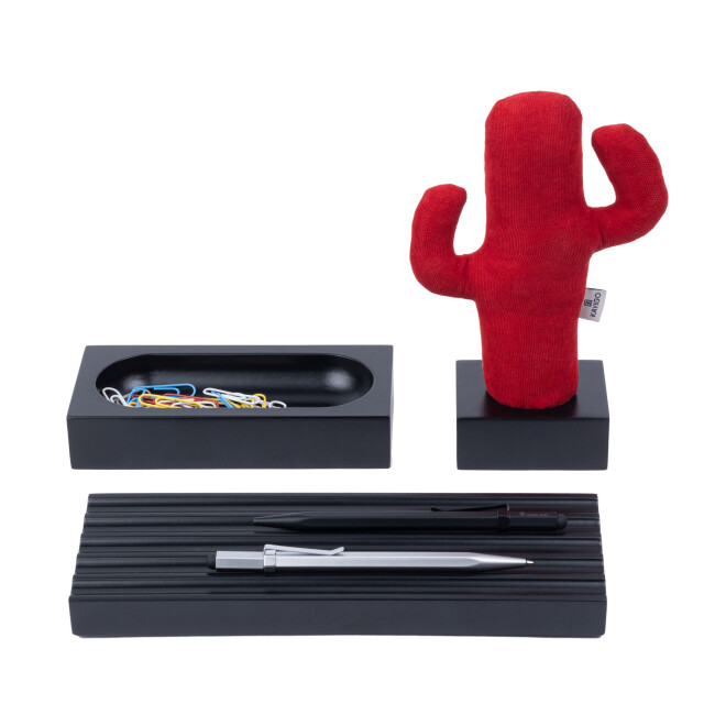 Kayıgo Kayigo Siyah Woody Kırmızı Cactus &Uuml;&ccedil;l&uuml; Set