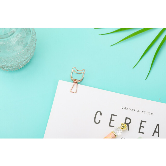 Kayıgo Tiny Paslanmaz Çelik Kedi Klips Altılı -Rose