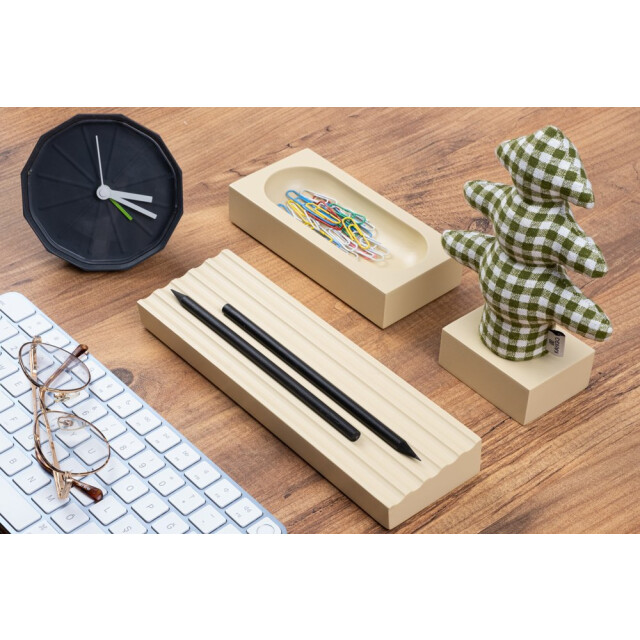 Kayıgo Kayigo Woody Krem &Uuml;&ccedil;l&uuml; Ofis Seti - P&ouml;tikareli &Ccedil;am