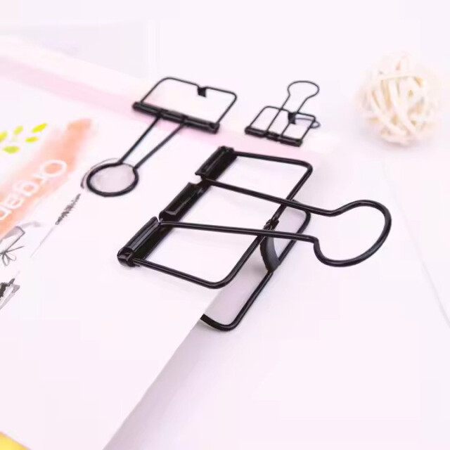 Kayıgo Tiny Paslanmaz Mini &Ccedil;elik Klips Altılı - Siyah