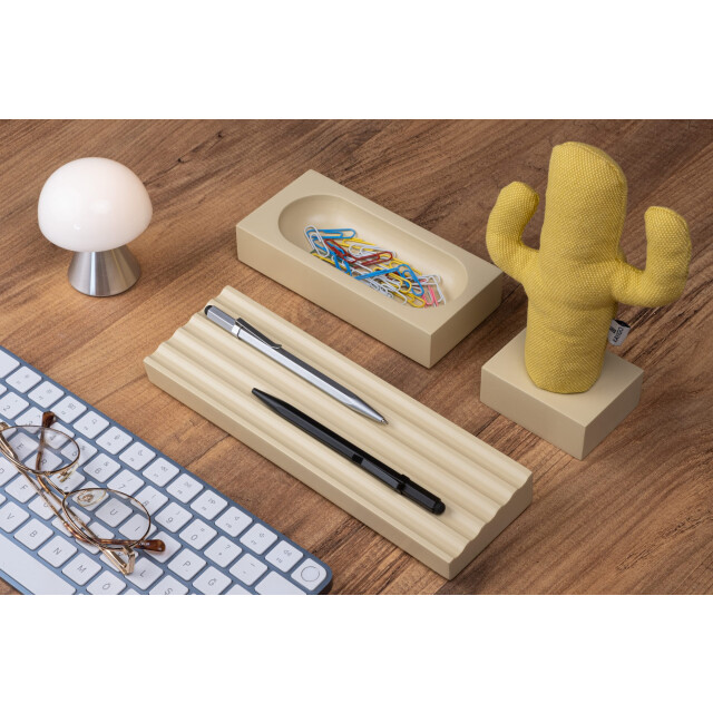 Kayıgo Kayigo Woody Krem Üçlü Ofis  Seti - Sarı Cactus