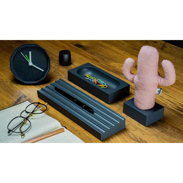 Kayıgo Kayigo Gri Woody Üçlü Ofis Seti- Pembe Kaktüs