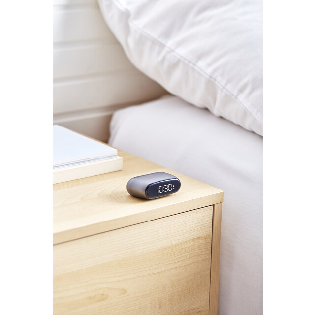 Lexon Minut Alarm Saat Metalik Gri