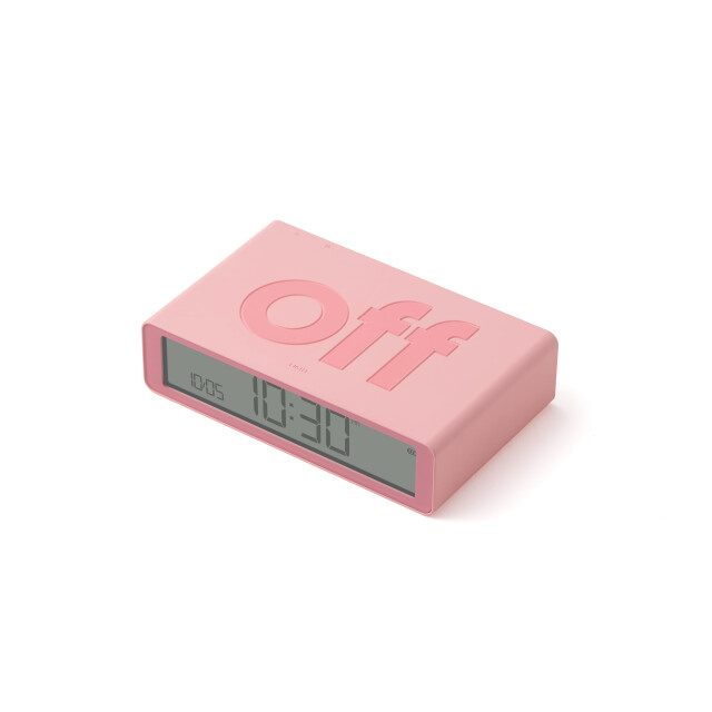 Lexon Flip Klasik Şarj Edilebilir Alarm Saat Pembe
