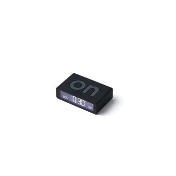 Lexon Flip Mini Şarj Edilebilir Alarm Saat Siyah