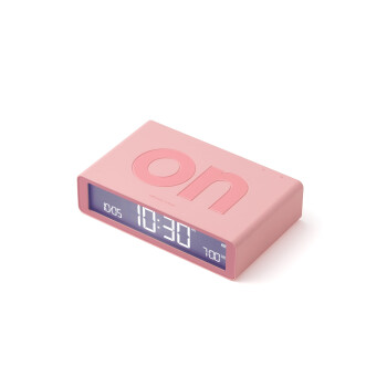 Lexon Flip Klasik Şarj Edilebilir Alarm Saat Pembe
