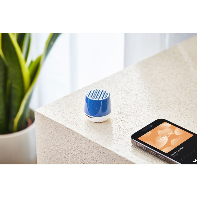 Lexon x Pantone Mino + Bluetooth Hoparlör Mavi