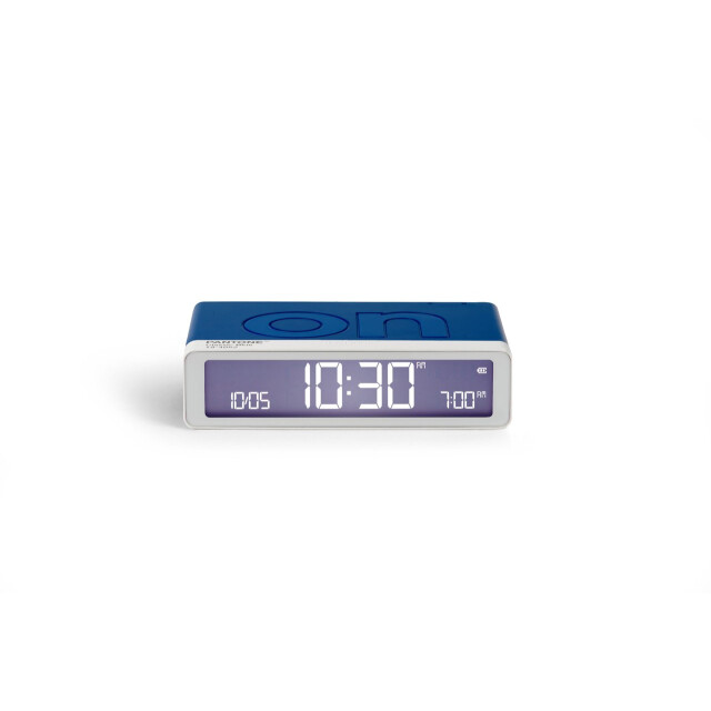 Lexon x Pantone Flip Klasik Şarj Edilebilir Alarm Saat Mavi