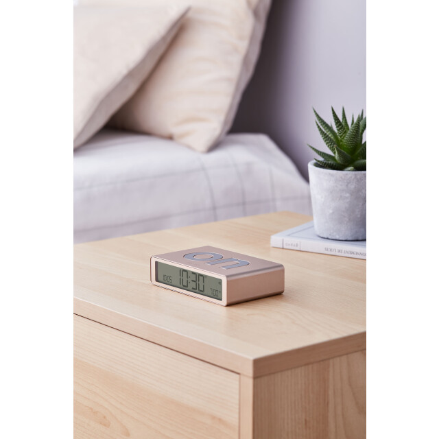 Lexon Flip Klasik Şarj Edilebilir Alarm Saat Dore