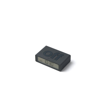 Lexon Flip Mini Şarj Edilebilir Alarm Saat Koyu Gri