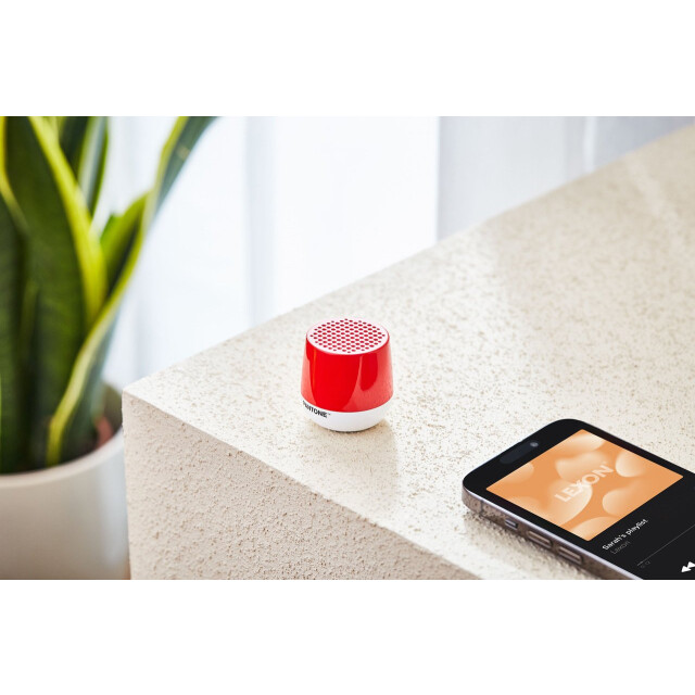 Lexon x Pantone Mino + Bluetooth Hoparlör Kırmızı