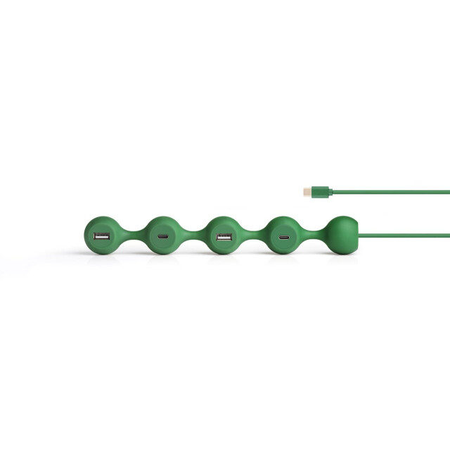 Lexon Peas Hub C USB Çoğaltıcı Koyu Yeşil