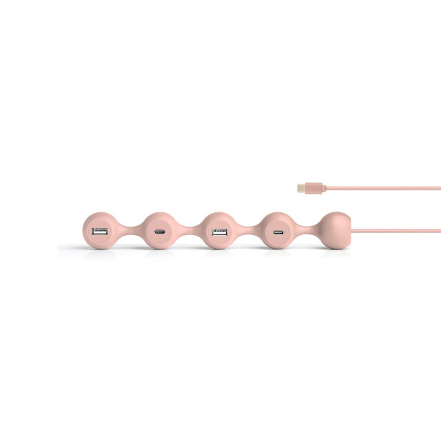 Lexon Peas Hub C USB Çoğaltıcı Pembe