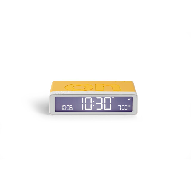 Lexon x Pantone Flip Klasik Şarj Edilebilir Alarm Saat Sarı