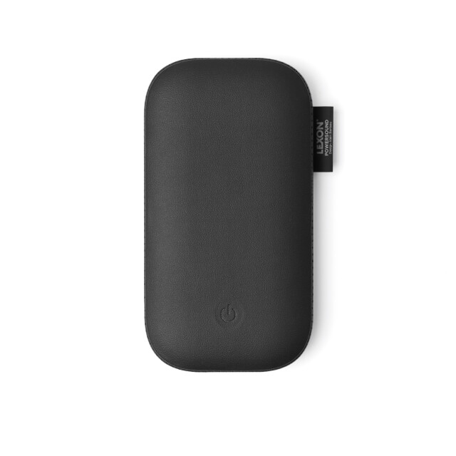 Lexon Powersound Deri Kablosuz Şarj Cihazı ve Bluetooth Hoparl&ouml;r- Siyah