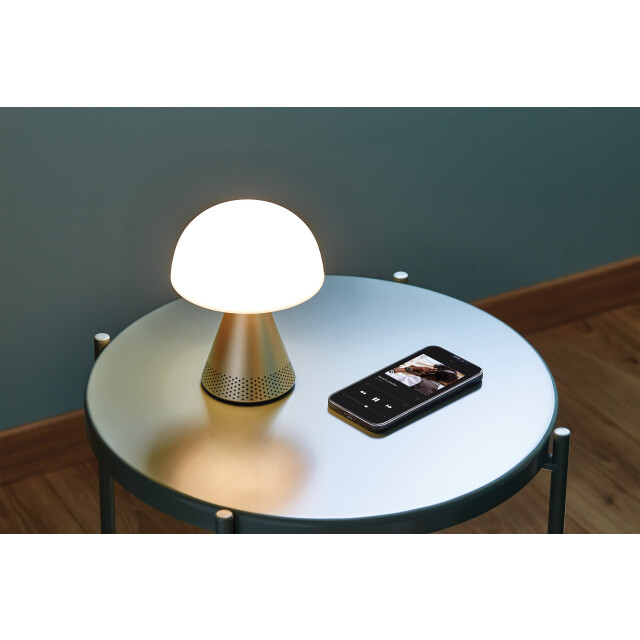 Lexon Mina L Led Lamba ve  Bluetooth Hoparlör Dore