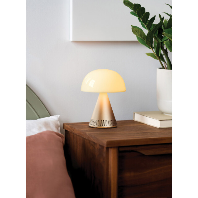 Lexon Mina L Led Lamba ve  Bluetooth Hoparlör Dore