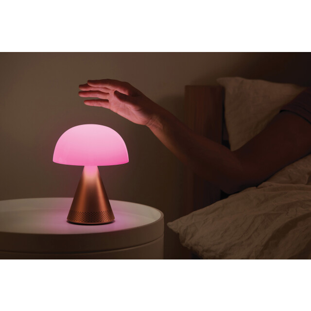 Lexon Mina L Led Lamba ve  Bluetooth Hoparlör Dore