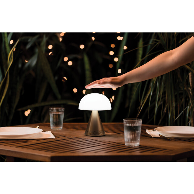 Lexon Mina L Led Lamba ve  Bluetooth Hoparlör Dore