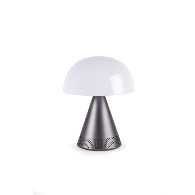 Lexon Mina L Led Lamba ve  Bluetooth Hoparlör Metalik Gri