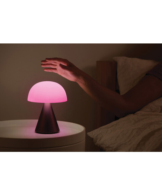 Lexon Mina L Led Lamba ve Bluetooth Hoparlör Metalik Gri