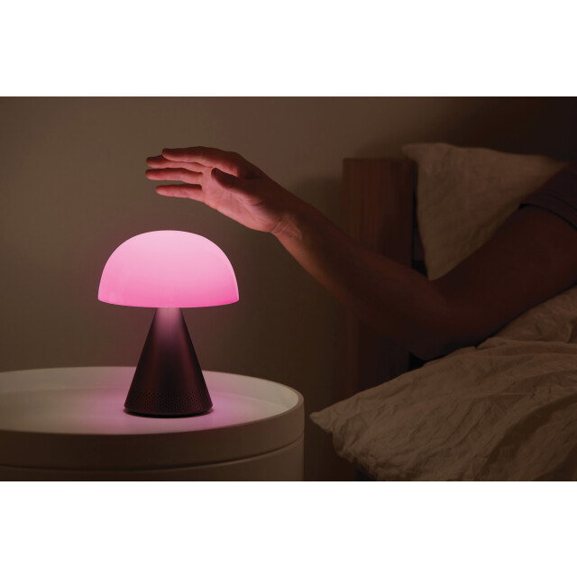 Lexon Mina L Led Lamba ve  Bluetooth Hoparlör Metalik Gri