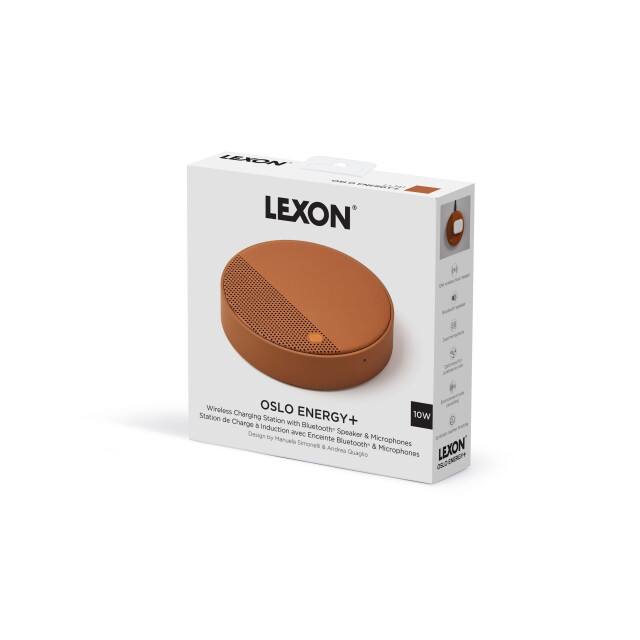 Lexon Oslo Energy + Kablosuz Şarj Cihazı ve Bluetooth Hoparlör Siyah