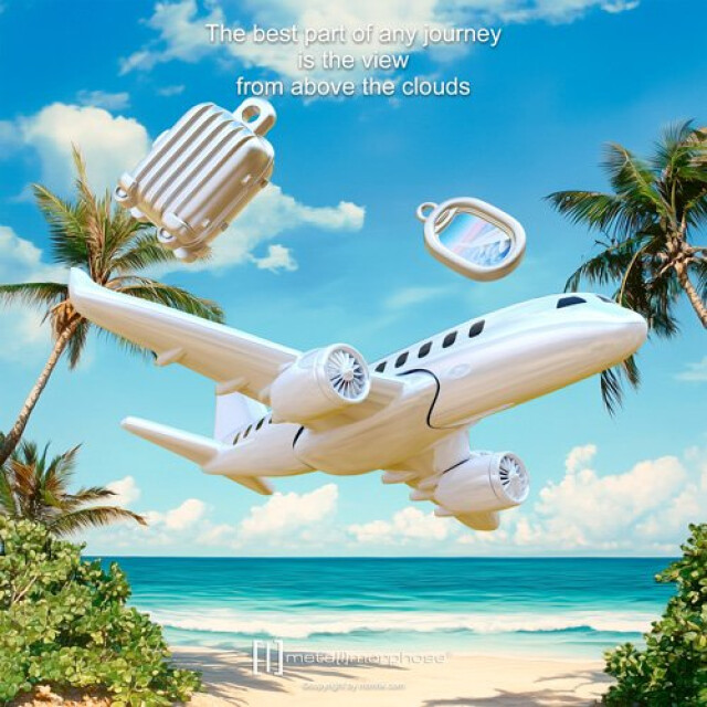 Metalmorphose Seyahat Aşığı Anahtarlık