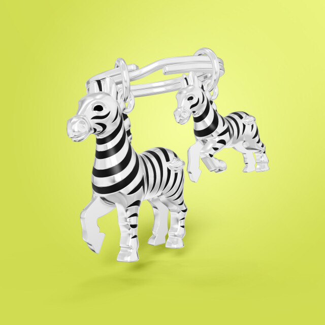 Metalmorphose Zebra Anahtarlık