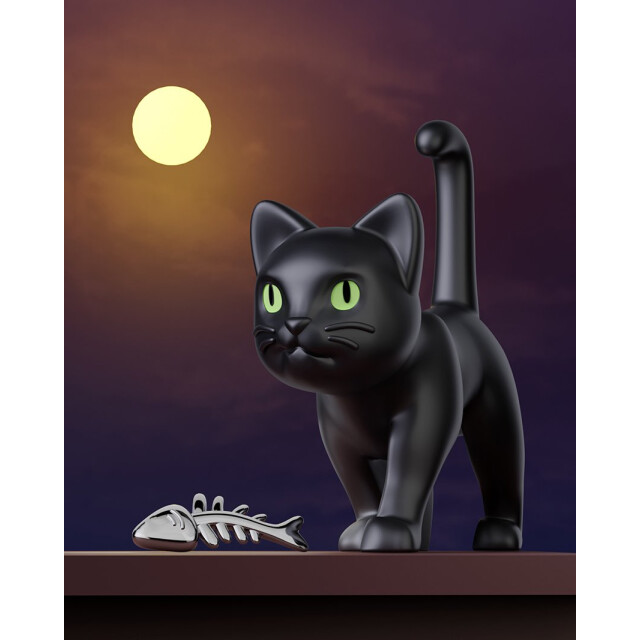 Metalmorphose Black Cat Anahtarlık