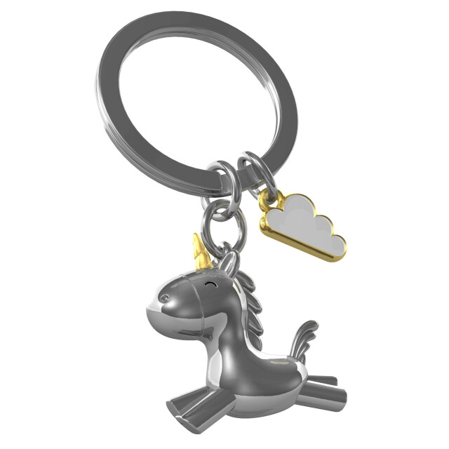 Metalmorphose 3D Uçan Unicorn Anahtarlık