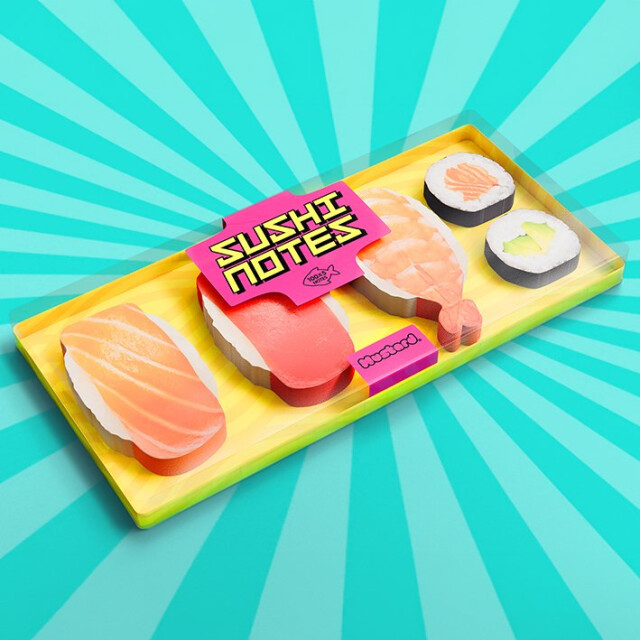 Mustard Sushi Bento Sticky Not Kağıdı ve Page Marker Seti