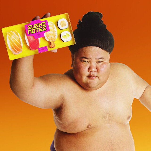 Mustard Sushi Bento Sticky Not Kağıdı ve Page Marker Seti