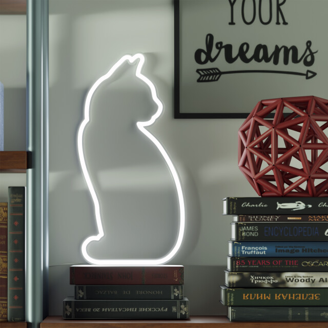 Mustard Cat Led Işık OUTLET
