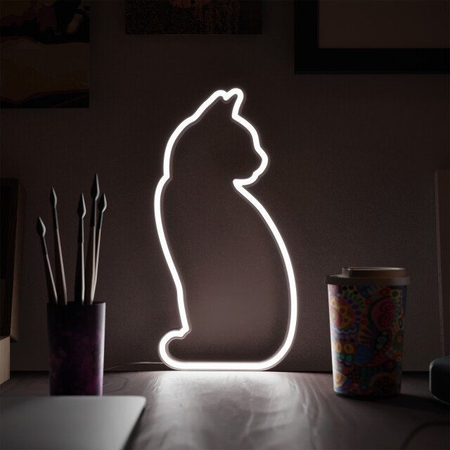 Mustard Cat Led Işık OUTLET