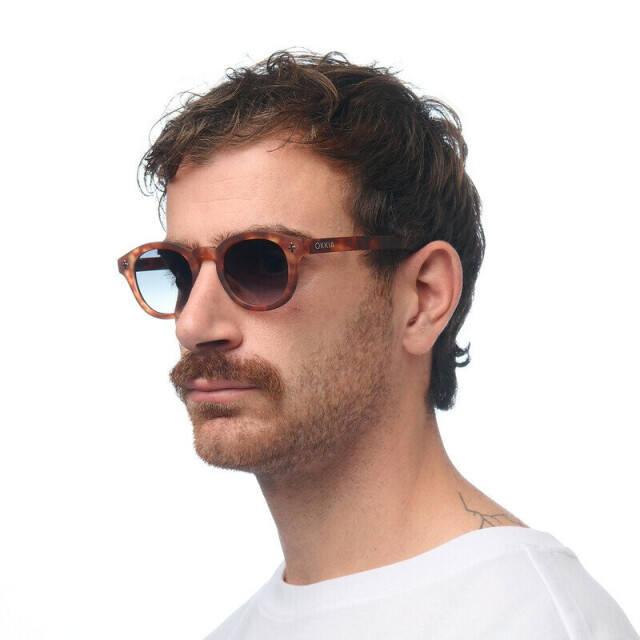 Okkia Milano Unisex G&uuml;neş G&ouml;zl&uuml;ğ&uuml; Midnight / Lens: Yeşil Gradyan