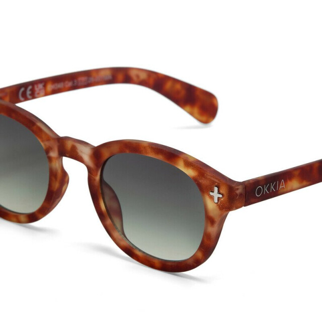 Okkia Milano Unisex G&uuml;neş G&ouml;zl&uuml;ğ&uuml; Midnight / Lens: Yeşil Gradyan