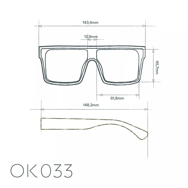 Okkia Tokyo Unisex Güneş Gözlüğü Klasik Havana