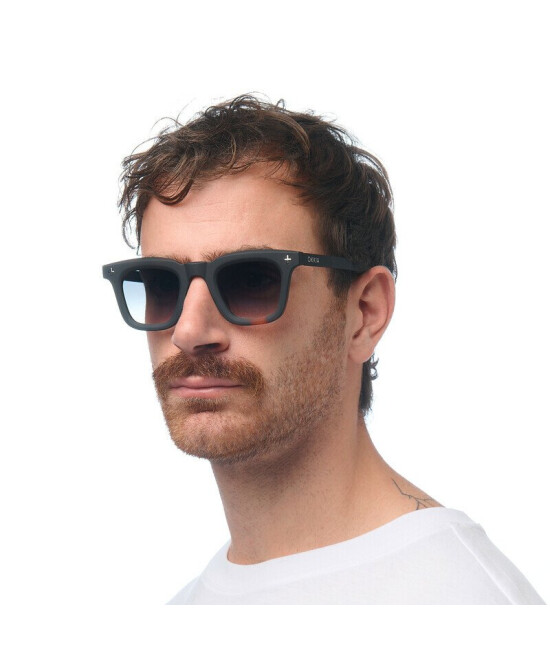 Okkia Firenze Unisex Güneş Gözlüğü Siyah Havana / Lens: Yeşil